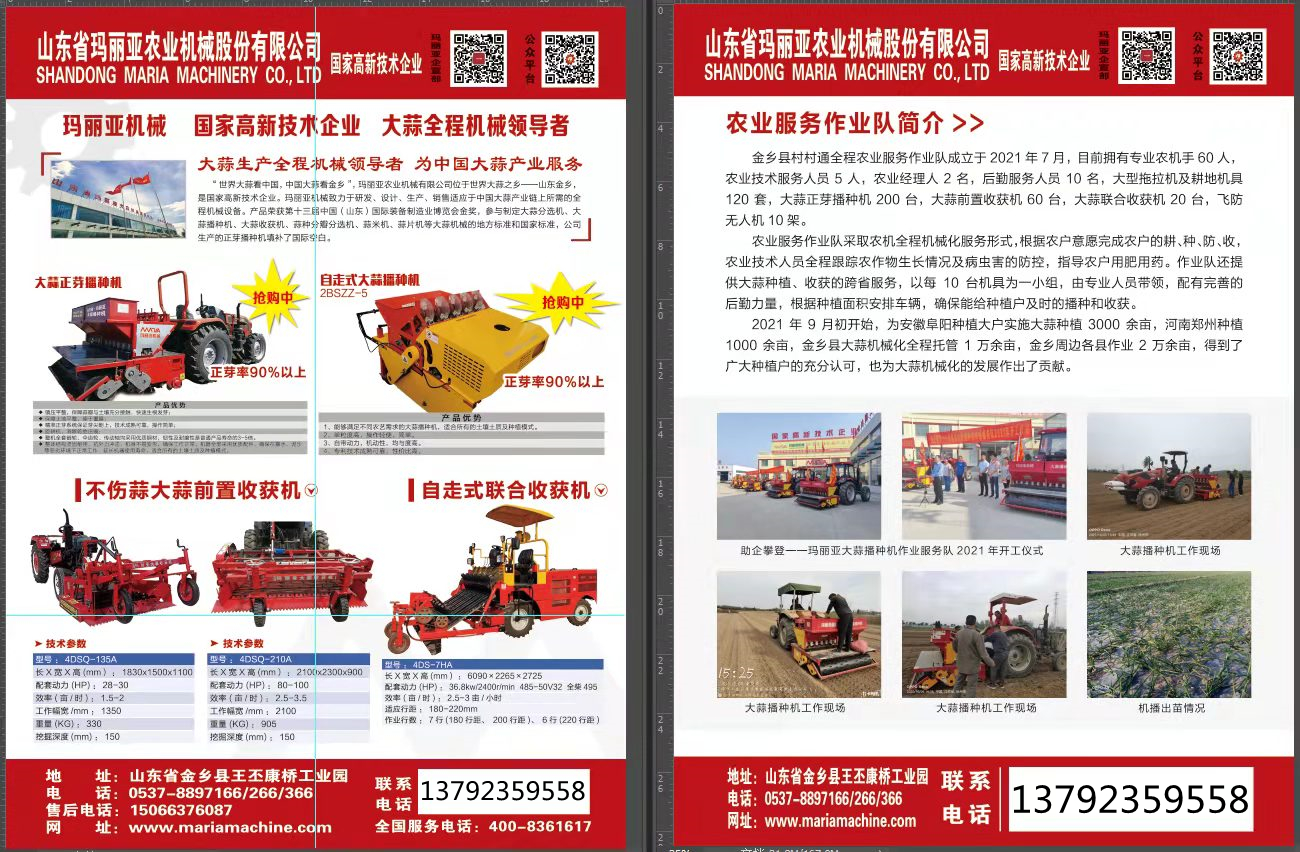 玛丽亚大蒜作业服务队承接大蒜收获、播种业务